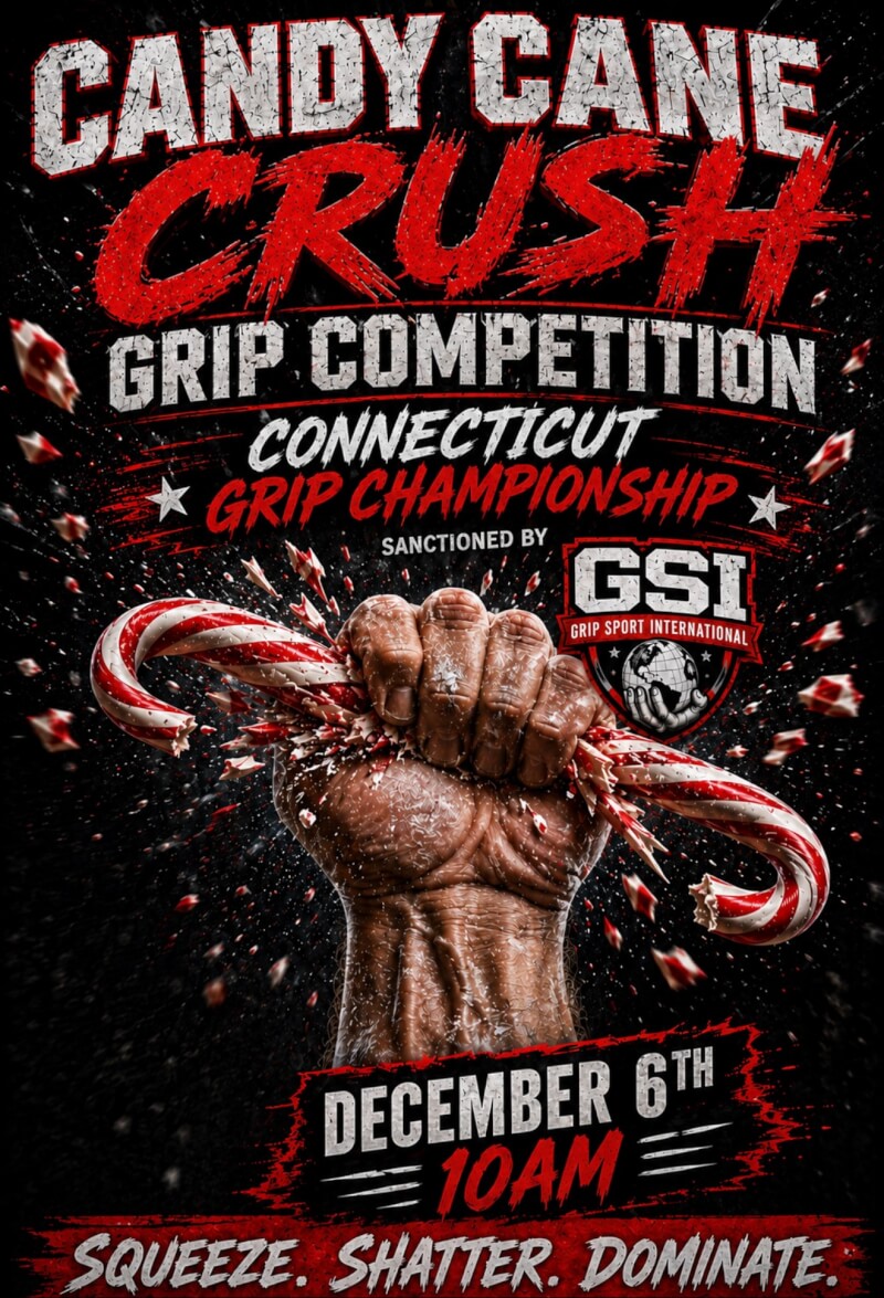 Candy Cane Crush Grip Competition Graphic