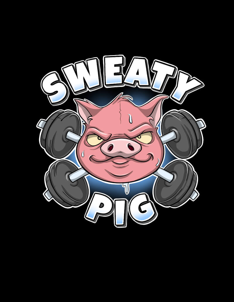The Sweaty Pig Halloween Duals Strongman Comp Graphic